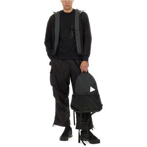 AND WANDER Hooded Technical Jacket Men BLACK Sweaters & Cardigans